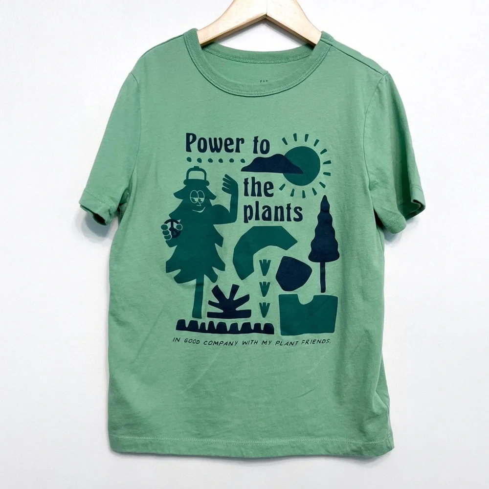 gap kids | power to the plants green organic cotton tee s